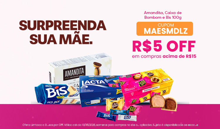 cupom mondelez 10/5